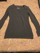 T-Shirt Annette Görtz Gr. M Braun Lang Geschnitten