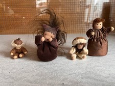 4 WALDORFPÜPPCHEN handgearbeitet für Jahreszeitentische (Herbst)