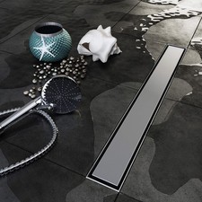 VILSTEIN Duschrinne mit Siphon Ablaufrinne Bodenablauf 110 cm Randablauf B-Ware