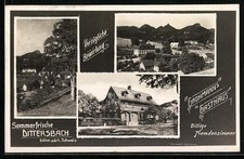AK Dittersbach /Böhm. säch. Schweiz, Grohmanns Gasthaus, Ortsansicht aus der Vo 