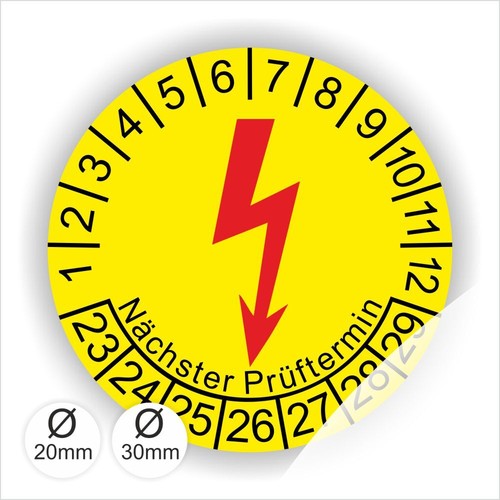 Elektro blitz prüfplaketten - elektro,