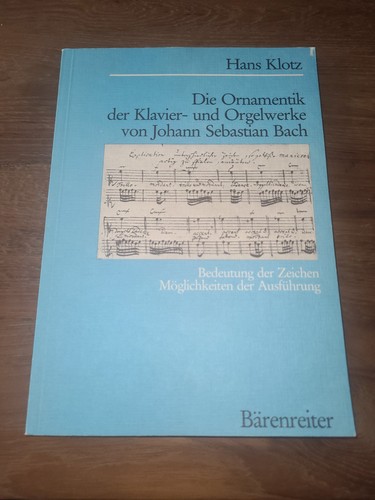 Hans klotz ornamentik klavier - ornamentik, klavier-