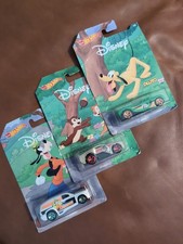 3x Hot Wheels Disney GBB39 Serie  car / Auto Pluto Goofy Chip & Chap Neu 