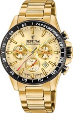FESTINA Herren Armbanduhr F20634/6 Quarz Chronograpph Edelstahl Mineralglas 45mm