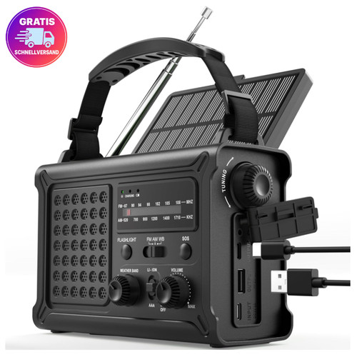Rocam kurbelradio 12000mah - kurbelradio,