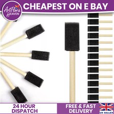 Neu Schaumstoff Schwamm Pinsel in verschiedenen Größen 1", 2", 3" für Malerei Kunst & Handwerk