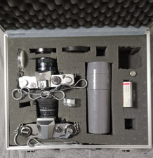 Praktica NOVA & Petri TTL-Spiegelreflexkamera mit Objektiv und Zubehör im Koffer