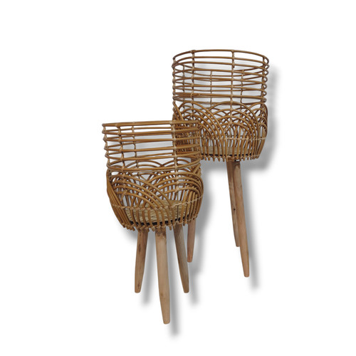 2er set look - boho, rattan