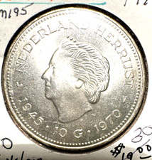Netherlands 1970 10 gulden KM