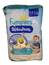 Pampers Splashers Schwimmwindeln Gr. 3 - 4 Windeln Baby Shark 12 Stück 6 - 11 kg