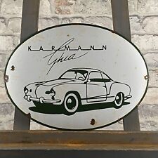 KARMANN GHIA Emailschild 15,7