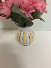 DDR Vase Porzellan gerippt