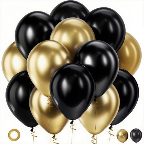 30x luftballons metallic - 30x, gold