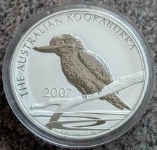 Australien 30 AUS Dollar 2007 ° Kookaburra " 1 Kg 999/1000 Silber