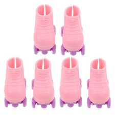  3 Pairs Rollschuhe Für Puppen Aus Kunststoff Puppenschuhe Zum Basteln