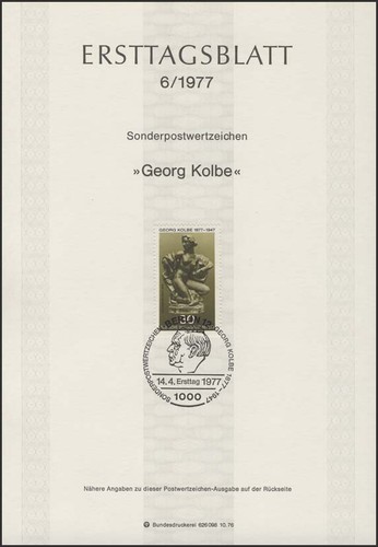 Etb 1977 georg kolbe - georg,