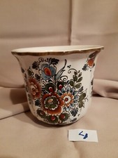 Alter BlumenTopf Umtopf Keramik Handarbeit, Delft, polychroom Holland Ø 15 cm