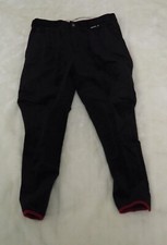 Eurostar Cord Reithose Gr. 80 = Gr. 40 lang schwarz Knie Bundfalten Winter neu