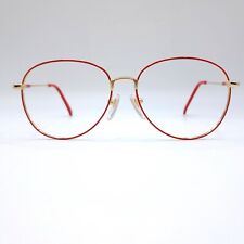 Bolero elegante Damen Vintage Brille 7810 Neu 52□16 Rot/Gold