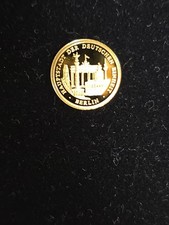 GOLDMÜNZE 25 Jahre Mauerfall mit Echtheits-Zertifikat. Auflage: 9999Kompl.-Edit.