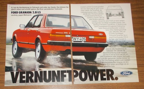 Seltene werbung ford granada - werbung,