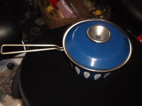 Vintage emaille kochtopf - emaille, +