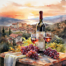 Deko Bild Landschaft Toskana