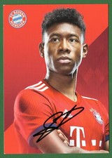 Autogrammkarte David Alaba FC Bayern München 2018 2019 18 19 handsigniert AK 