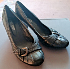 Laura Conte Damen Pumps  Schuhe Echtleder  schwarz GR. 40