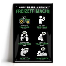 Blechschild 20x30cm Traktor