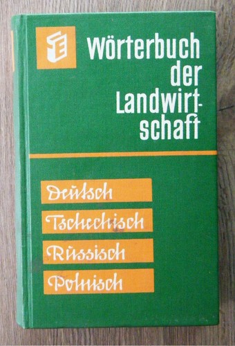 Wörterbuch der landwirtschaft - wörterbuch,