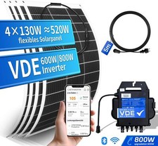 520W Balkonkraftwerk Solarpanel Flexibel und 600W/800W APsystems Photovoltaik