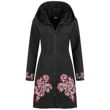 Damen Mantel Fleece Boho