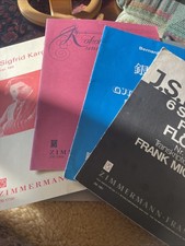 4 Notenhefte f. Flöte Solo