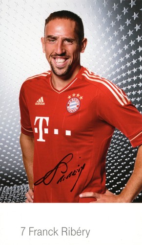 Autogrammkarte franck ribéry - franck,
