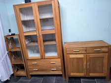 Verkaufe Vitrinenschrank und Sideboard Anrichte Eiche Teilmassiv Gebraucht