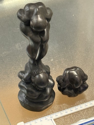 Zwei yogi männer - zwei, skulptur