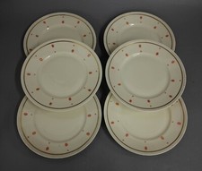 6 x Kuchenteller Sorau Carstens Porzellan 20,5 cm