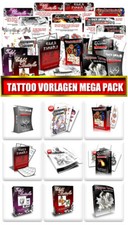 Tattoo Vorlagen MEGA-Pack + Bonus + Verkaufsseite - Master Reseller Lizenz  5.99