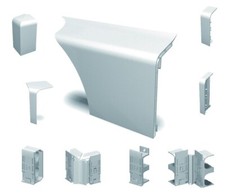 HZ SLF 2000 Sockelleiste und Zubehör Grau - Heizungsrohrverkleidung RAL 7035