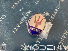Maserati Emblem Dreizack Tridente Oval Metall 59mm Emaille Email A6 Sebring 3500