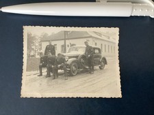 Foto Wehrmacht Soldaten In Uniform Mit Mercedes Auto Um 1940