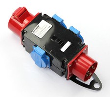 Adapter Stromverteiler 16A 3x 230V 1 x 400 V  Baustromverteiler Verteiler 