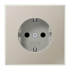 Jung LS990 Steckdose Edelstahl