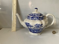 VINTAGE SPODE BLAU WEISS JANE SEYMOUR ST CATHERINES COURT TEEKANNE