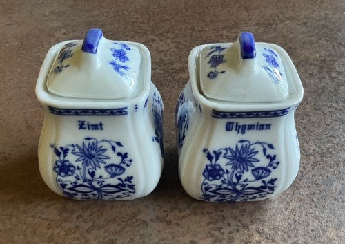 Zwiebelmuster gewürzbehälter - zwiebelmuster,