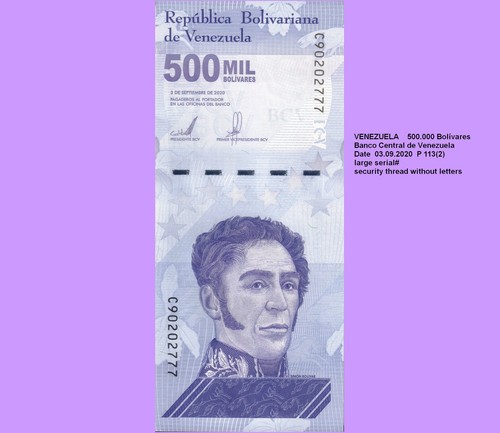 Venezuela 500000 bolivares - ,
