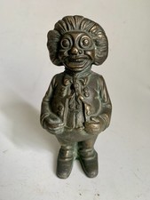 Vintage Alte Spardose Metall Golliwog für Sammler Figur Sammlung