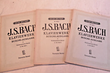 alte Noten J.S. Bach Klavierwerke Busoni-Ausgabe II 2. Teil Heft 1-3 Breitkopf