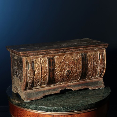Antike truhe bemaltes holz - antike,